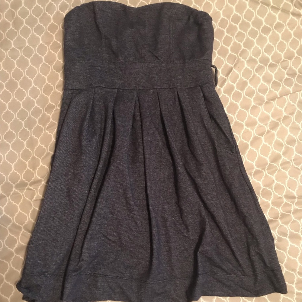 Stretch denim, mini dress